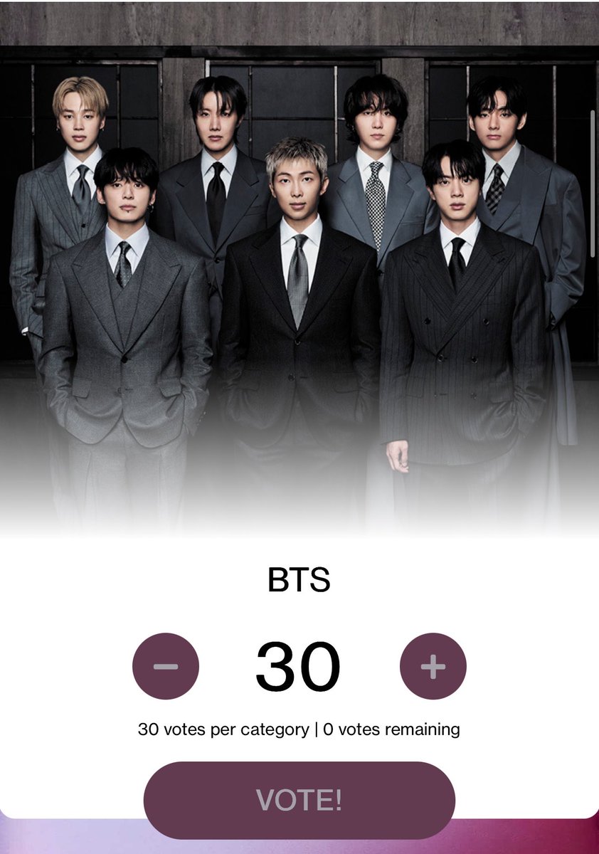 btschartsxdaily's tweet image. 🚨Cast Your Votes for #BTS on AMAs:

✅ Artist of the Year
✅ Best Male K-pop Artist
✅ Song of the Summer

🗳Website: vote.theamas.com/artist-of-the-…
🗳️Instagram: 
• AOTY: I’m voting for #aotybts
☑️Vote: instagram.com/p/DXHHxhclMKs/…
• SOTS: I’m voting for #summersongswim
• BMKA: I’m