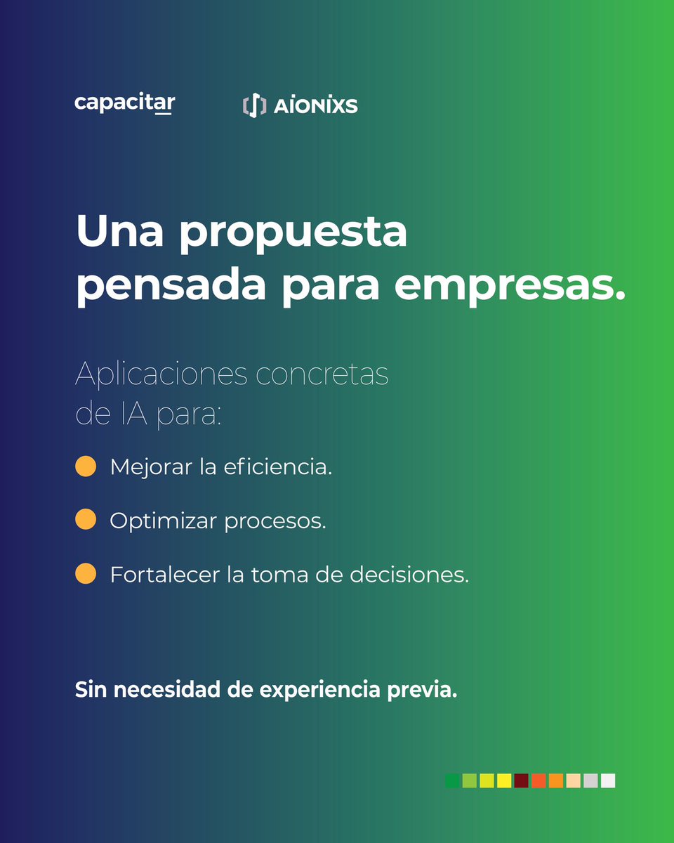 capacitar_'s tweet photo. La inteligencia artificial ya genera valor en la industria.
El webinar “IA en la industria real: herramientas que ya funcionan” presenta aplicaciones concretas para optimizar procesos, analizar datos y mejorar la toma de decisiones en empresas.
📅 11 de mayo
🕚 11 hs
💻 Gratuito https://t.co/Ous5dzhFyK