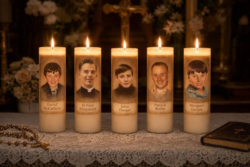 MartinHeaney15's tweet photo. Our hearts and thoughts are with our friends and neighbours from the Springhill Westrock Massacre.
David Mccafferty
Fr. Noel Fitzpatrick
John Dougal
Patrick Butler
Margaret Gargin
As they prepare to walk into Laganside Courts tomorrow for the inquest verdict. #timefortruth https://t.co/zOLd0GGvUy