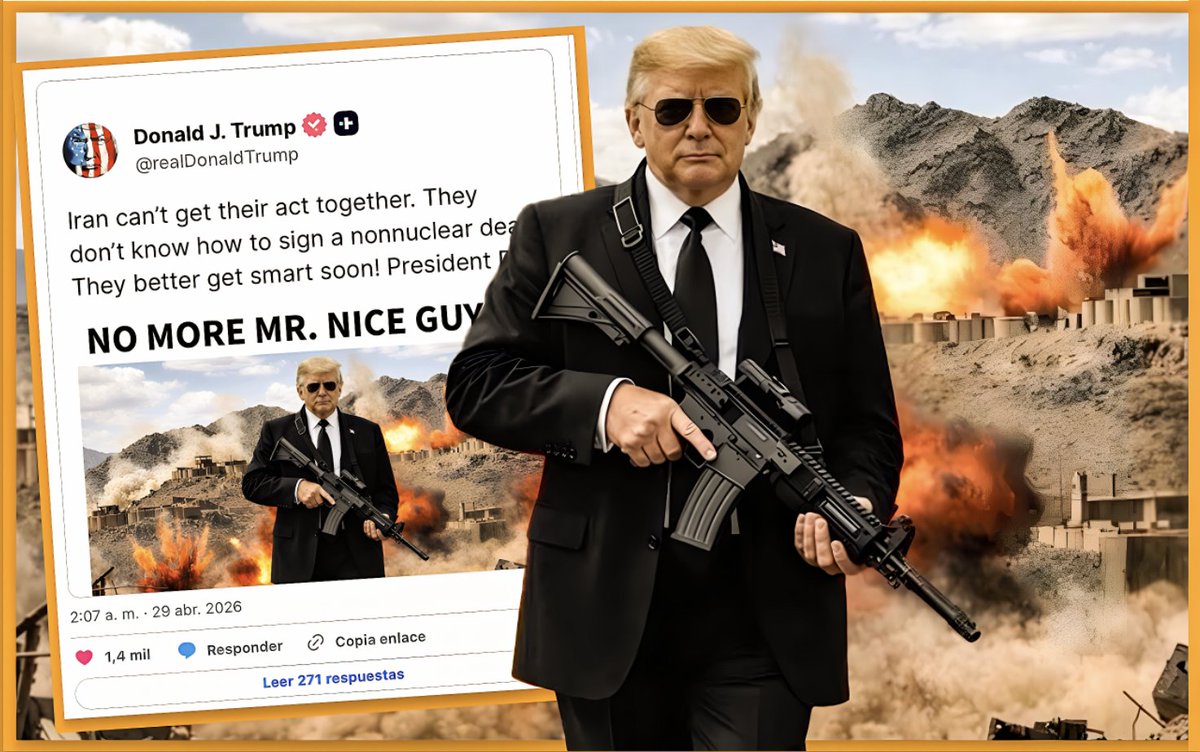 VaxTamaulipas's tweet image. #cdmx #guadalajara #monterrey #tijuana 
SE "ACABÓ el SEÑOR BUENO": "TRUMP YA SABE que REANUDAR el COMBATE con IRAN es ARRIESGADO y SALIRSE TAMBIÉN"...una guerra congelada que nadie sabe cómo terminar sin perder la cara. 
valortamaulipeco.com/2026/04/29/se-…
