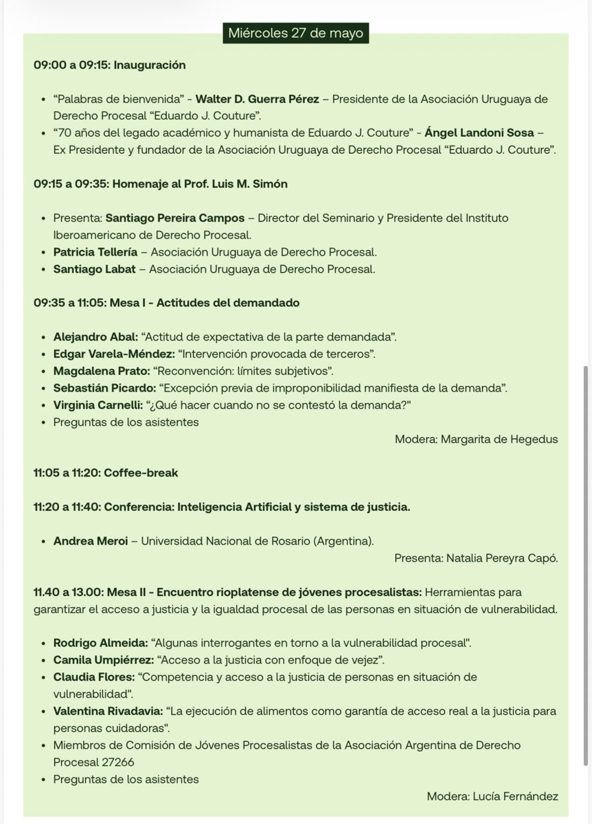 SantiagoPCampos's tweet photo. Se viene nuestro XII Seminario Internacional de Derecho Procesal y Litigación https://t.co/tOaST0z5PN