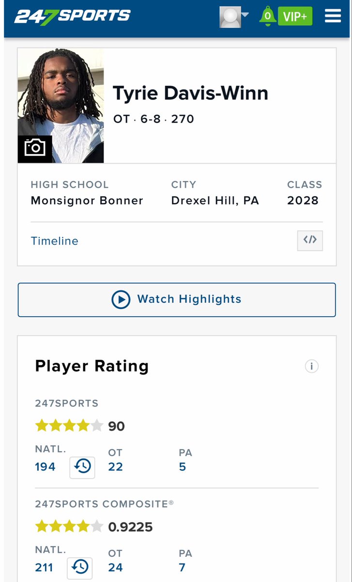 Ty Winn 4⭐️ ‘28| OT| 6’8 270lbs tweet media