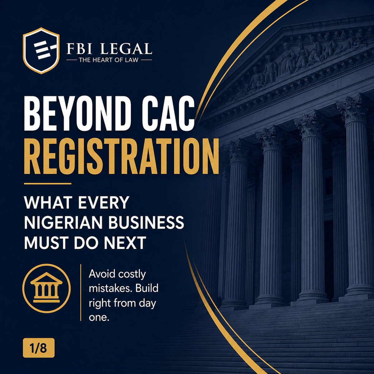 FBI_Legal's tweet photo. Got your CAC? Good.
Now let’s make sure your business is fully protected and built to scale. #FBILegal
#BusinessComplianceNigeria
#CompanyRegistration
#NigerianEntrepreneurs https://t.co/noqHURC5h9