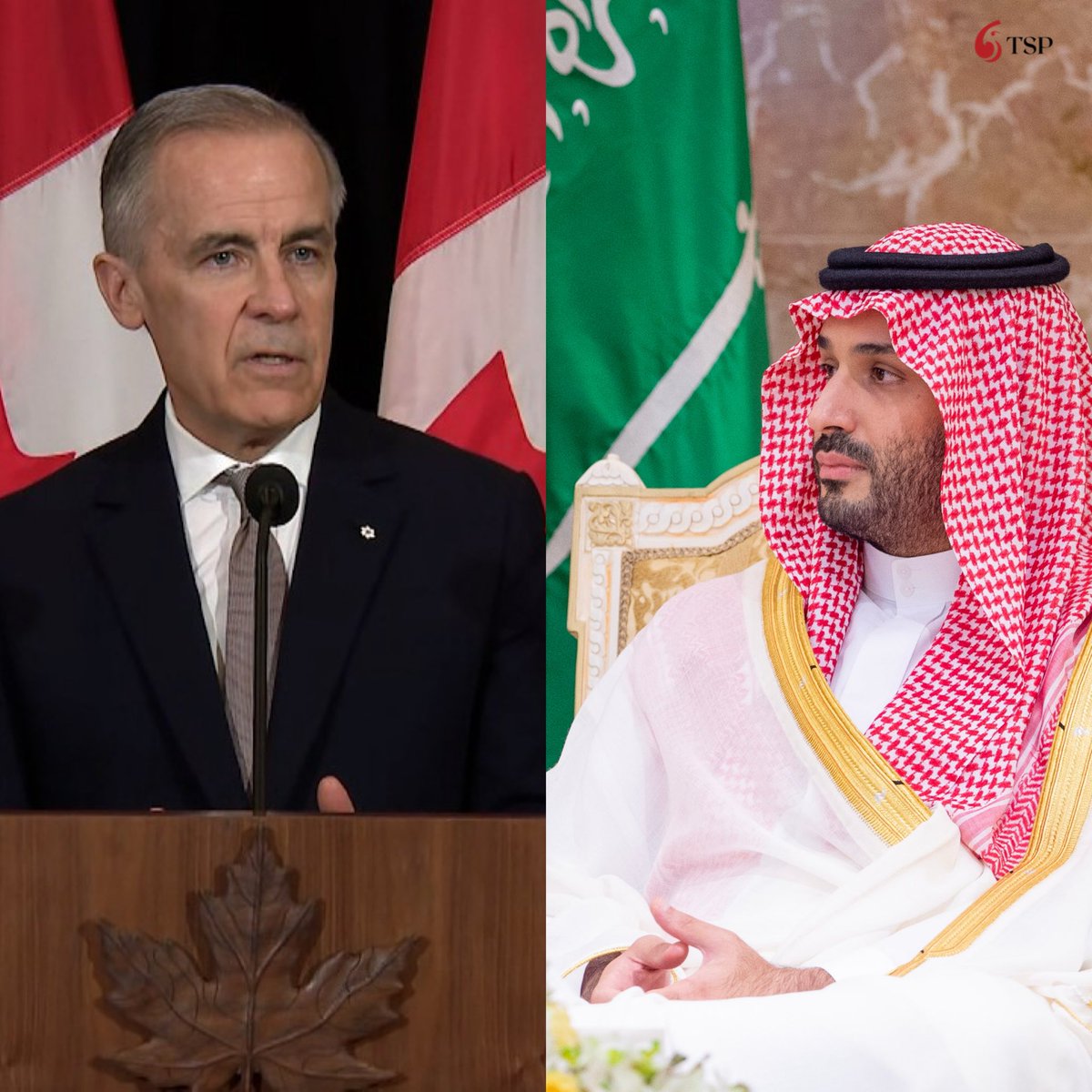 ولي العهد السعودي يناقش العلاقات مع مارك كارني في اتصال هاتفي