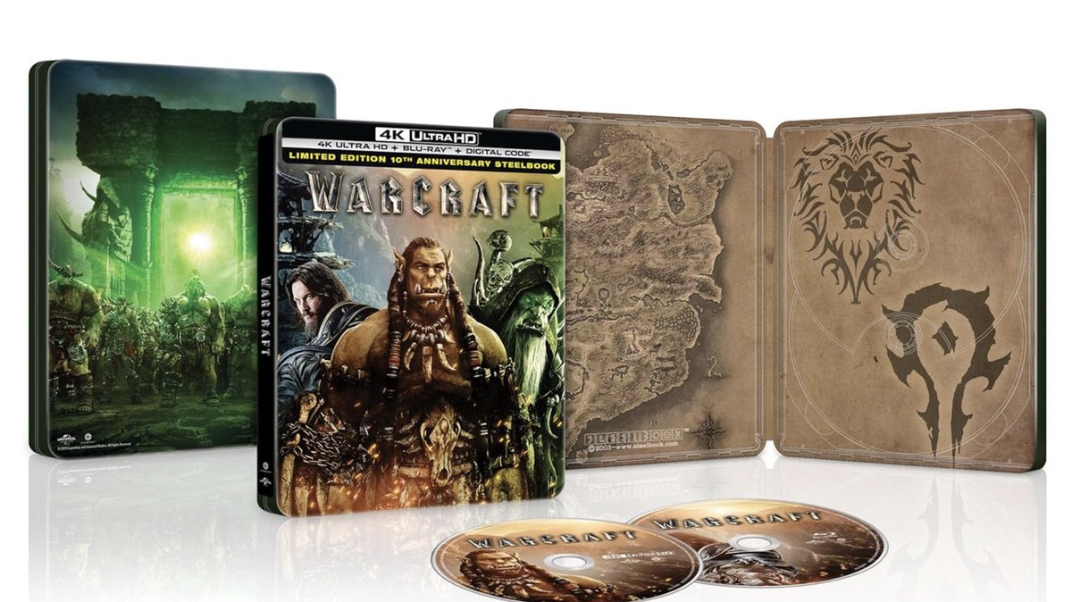 icyveins's tweet image. The Warcraft movie is getting a 10th Anniversary 4K SteelBook with limited-edition art of Durotan, Gul'dan, and Lothar — releasing June 16th and preorders are already live. 🔥 icy-veins.com/wow/news/warcr… #warcraft #midnight