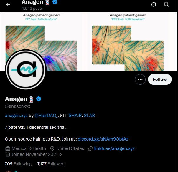 CryptoStacksss's tweet photo. Hey @anagenxyz

I like your new haircut

You been in the Lab? 👀💈 https://t.co/tx5j8liuPX
