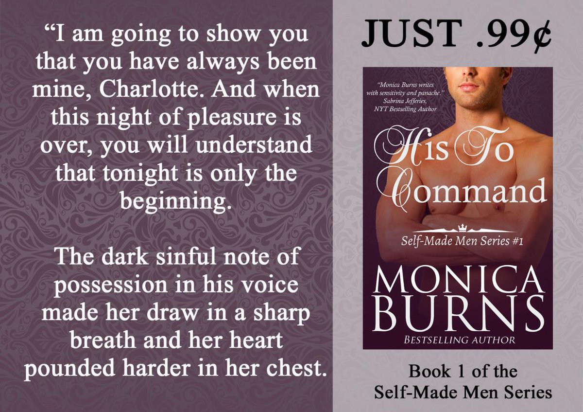 MaroliDesigns's tweet image. HIS TO COMMAND Self-Made Men #1 Discipline, best friends,meddlesome family &amp;amp; #2nd Chance #romance #Kindle monicaburns.net/sm1 #BDSM