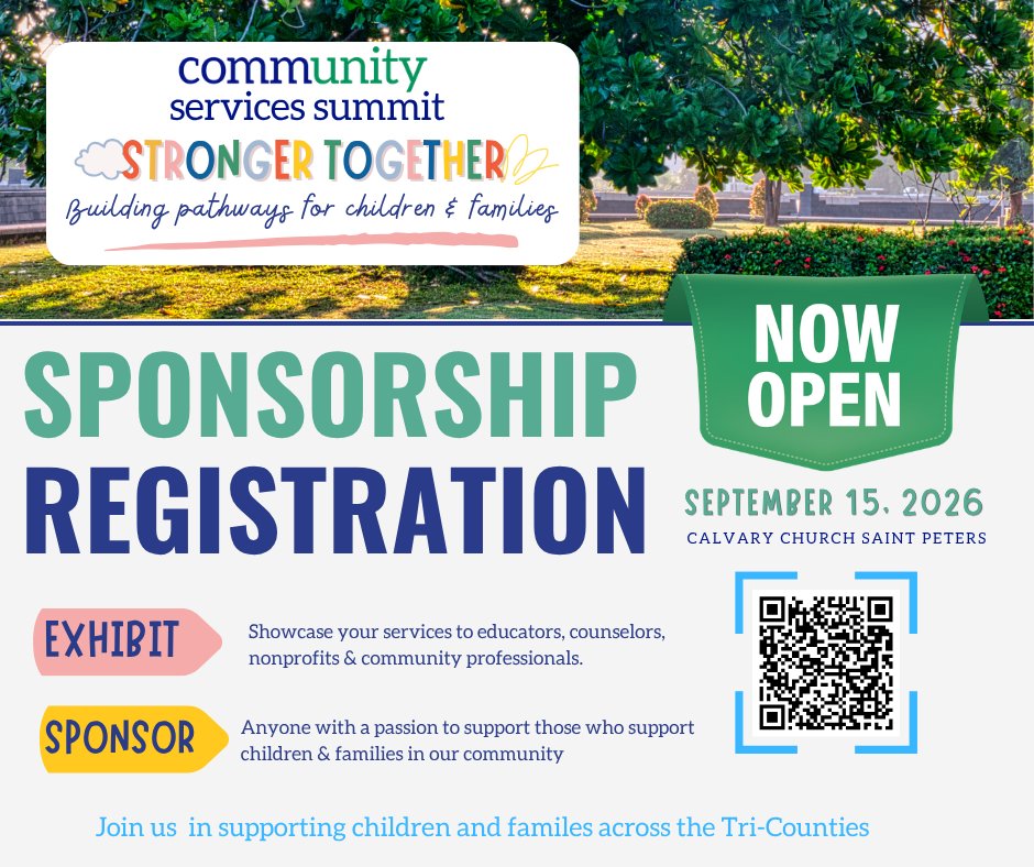 CommunitySTC's tweet photo. 💙 Sponsorship Registration Open! Support youth &amp; families at the 2026 Community Services Summit. Join us! https://t.co/nJuALZDNvR https://t.co/JKXB6NrkBH