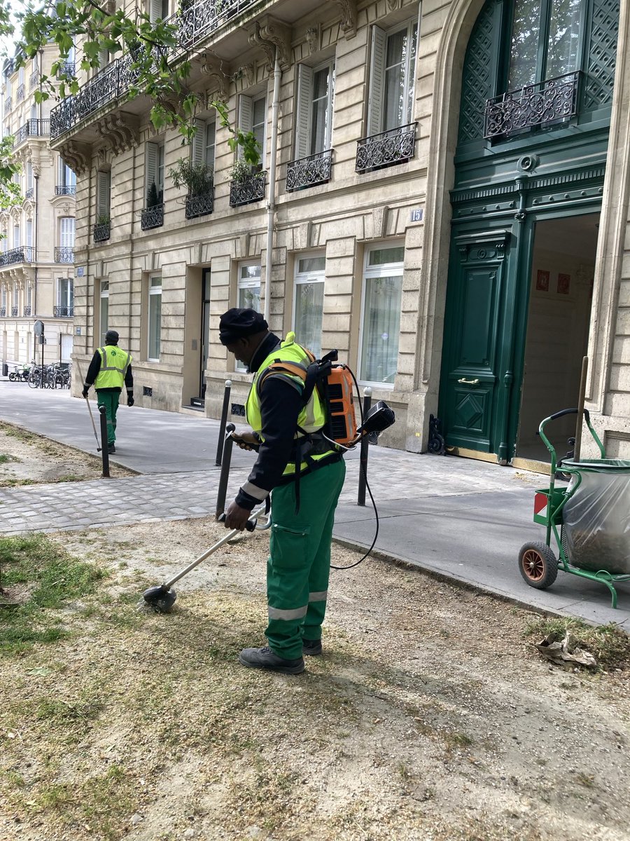 Gros coup de propre avenue de Messine! Merci à tous ceux qui travaillent pour l’entretien de notre ville! #espacesverts #proprete ! #Paris8