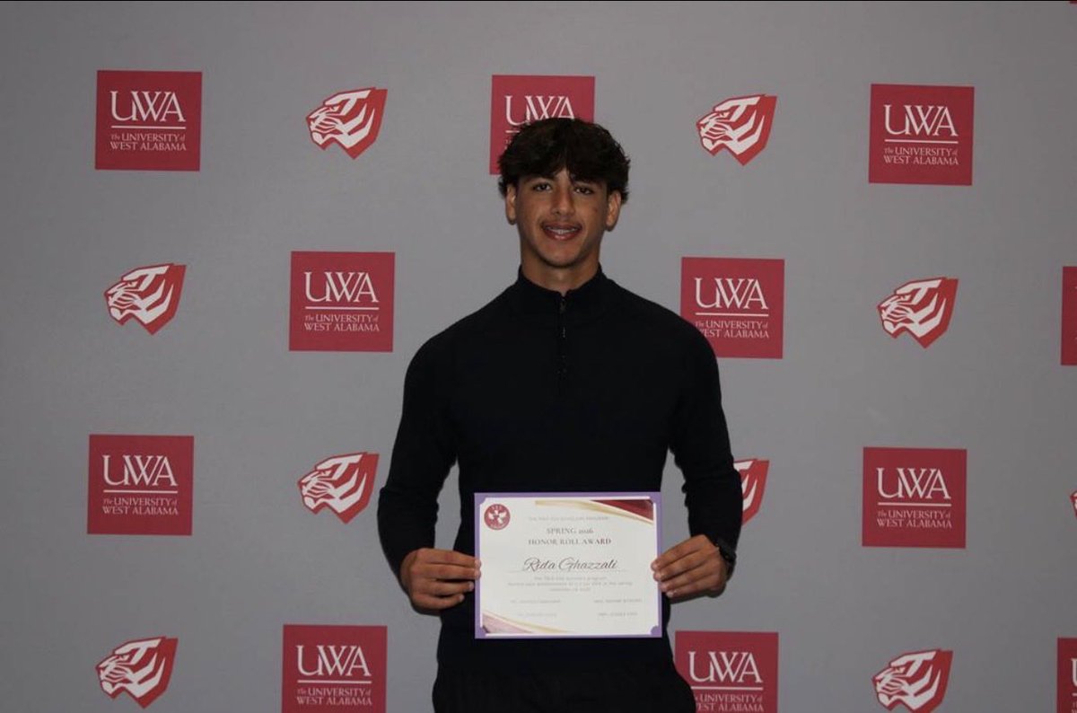 RidaGhazzali's tweet photo. Recieved UWA Trio SSS Honor Role For Having above a 3.0 GPA
Thank You @univwestalabama 
@CoachYeah @cfelus https://t.co/7uvVx6EXdo
