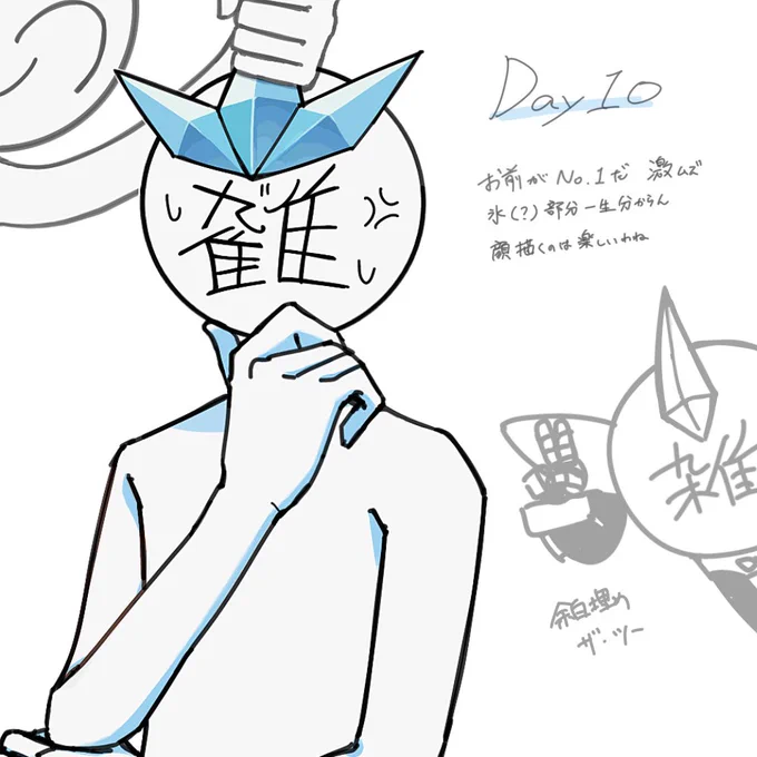 #30DaysMO4Challenge
Day10!描くのが難しいキャラ 