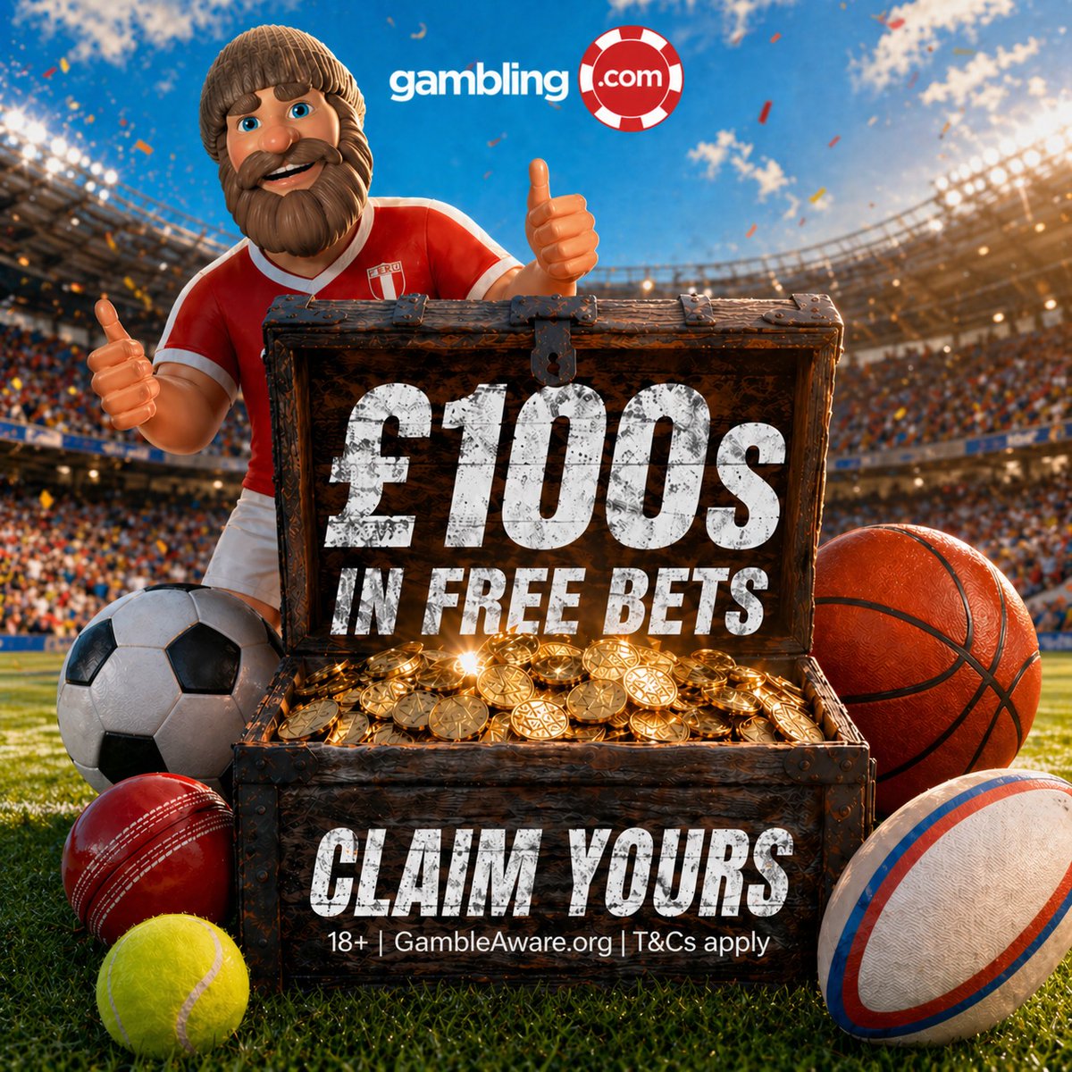 gambling_com's tweet photo. 🔍 Compare. Claim &amp; Bet. The UK's best free bet offers, all in one place →
