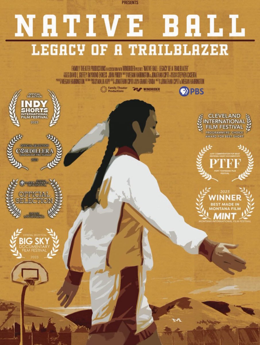 NativeBallMovie's tweet photo. A Native American girl uses basketball as a ticket to college and helping others. Native Ball: Legacy of a Trailblazer is available for streaming on https://t.co/8LjvEpXPhJ as a Passport member. Not a member? Sign up now. https://t.co/VKdC9vBCQX