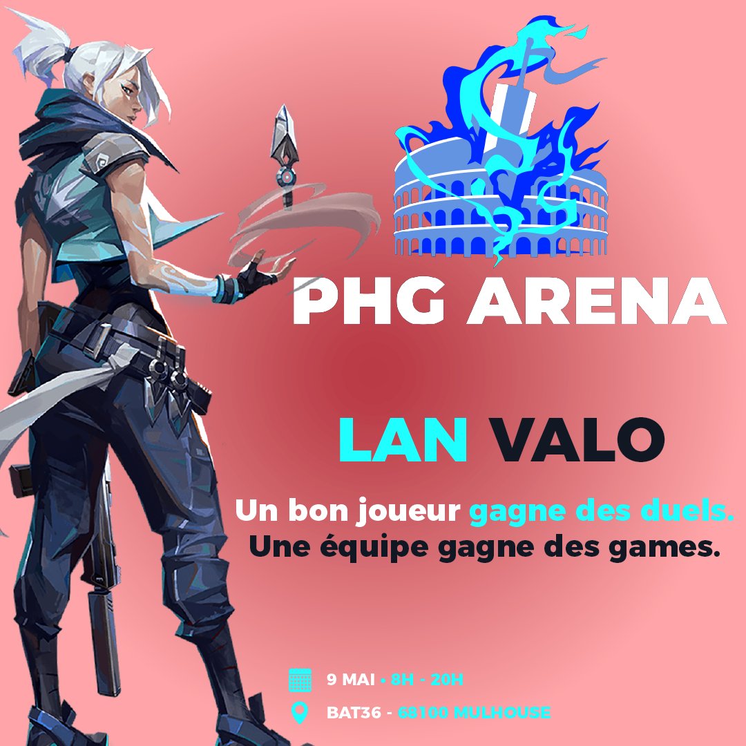 PHGArena68's tweet photo. Sortie le 2 juin 2020, édité par Riot Games...🔍

C'est Valorant #valo !! 

Voici le deuxième jeu de notre LAN du 9 Mai📅

Préparez vous à clutch et inscrivez-vous ;
https://t.co/czUz0lGrgO https://t.co/sqMRZGoi66