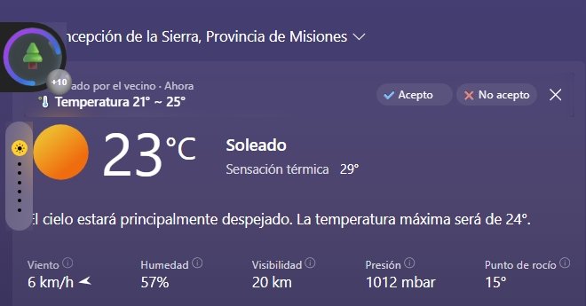 AlxXeneize's tweet image. la temperatura que a todo #Argentino le gusta. #TeamVerano por siempre.