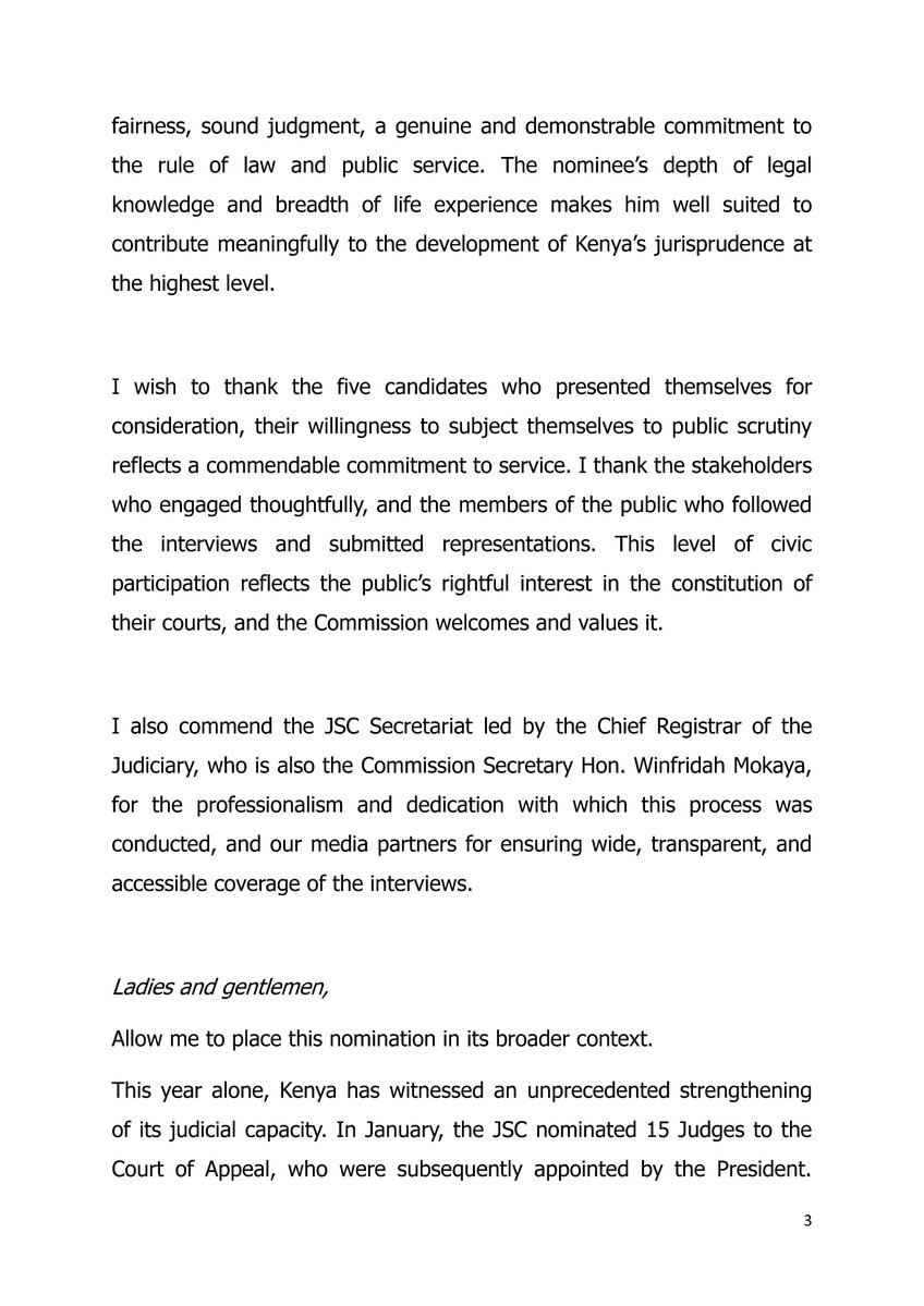 Judicial Service Commission Kenya (JSC) tweet media
