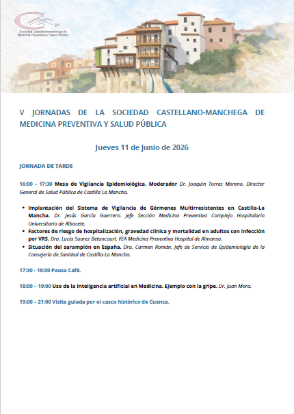 somprhas's tweet photo. V jornadas de @preventivaclm

📍Cuenca
🗓️11 y 12 de junio
Inscripción gratuita: https://t.co/Rpw3IVhNlm

Programa ⬇️ https://t.co/aXbp1hPCpO
