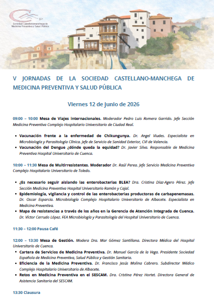 somprhas's tweet photo. V jornadas de @preventivaclm

📍Cuenca
🗓️11 y 12 de junio
Inscripción gratuita: https://t.co/Rpw3IVhNlm

Programa ⬇️ https://t.co/aXbp1hPCpO