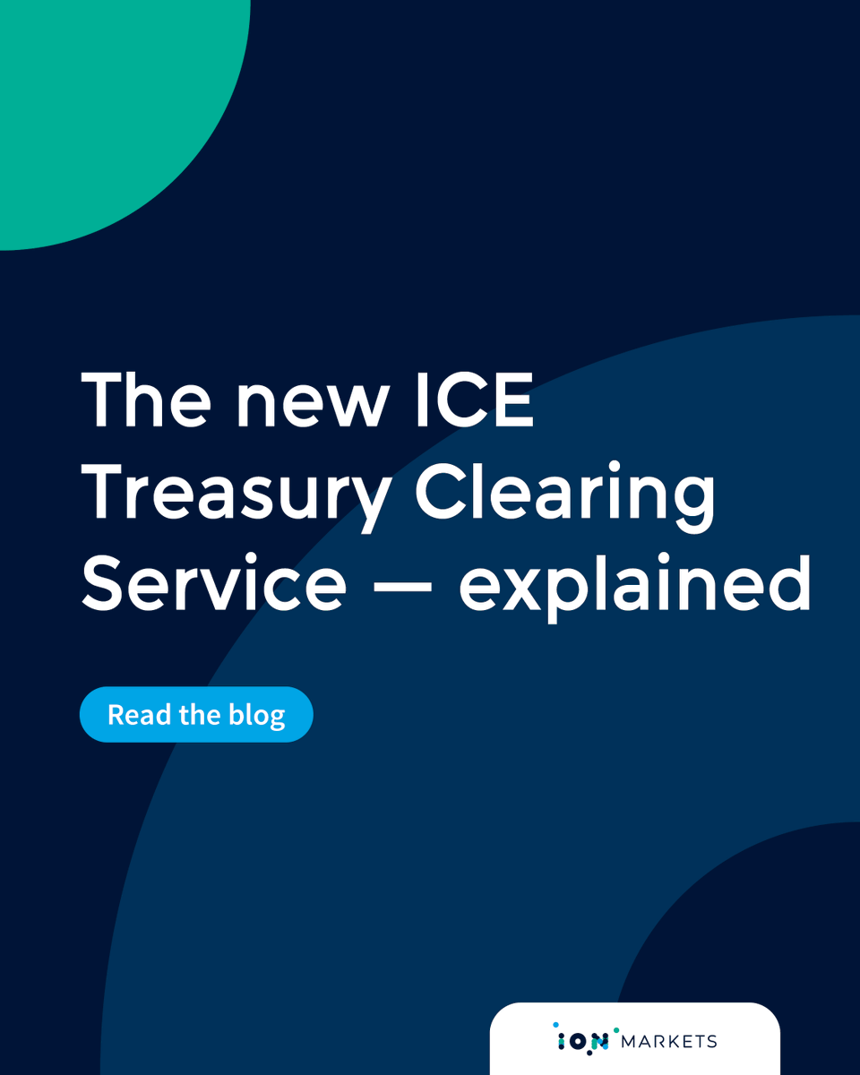 ION_Markets's tweet image. ICE’s Treasury Clearing Service applies a derivatives-style clearing model to U.S. Treasuries, reshaping margining, segregation, and default management as the SEC mandate approaches. Read more: on.iongroup.com/4cDCzIx

#USTClearing #MarketInfrastructure #Clearing
