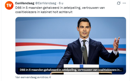 Ongelooflijke domme idioten ook, die op D66 gestemd hebben. Kènkerdom.