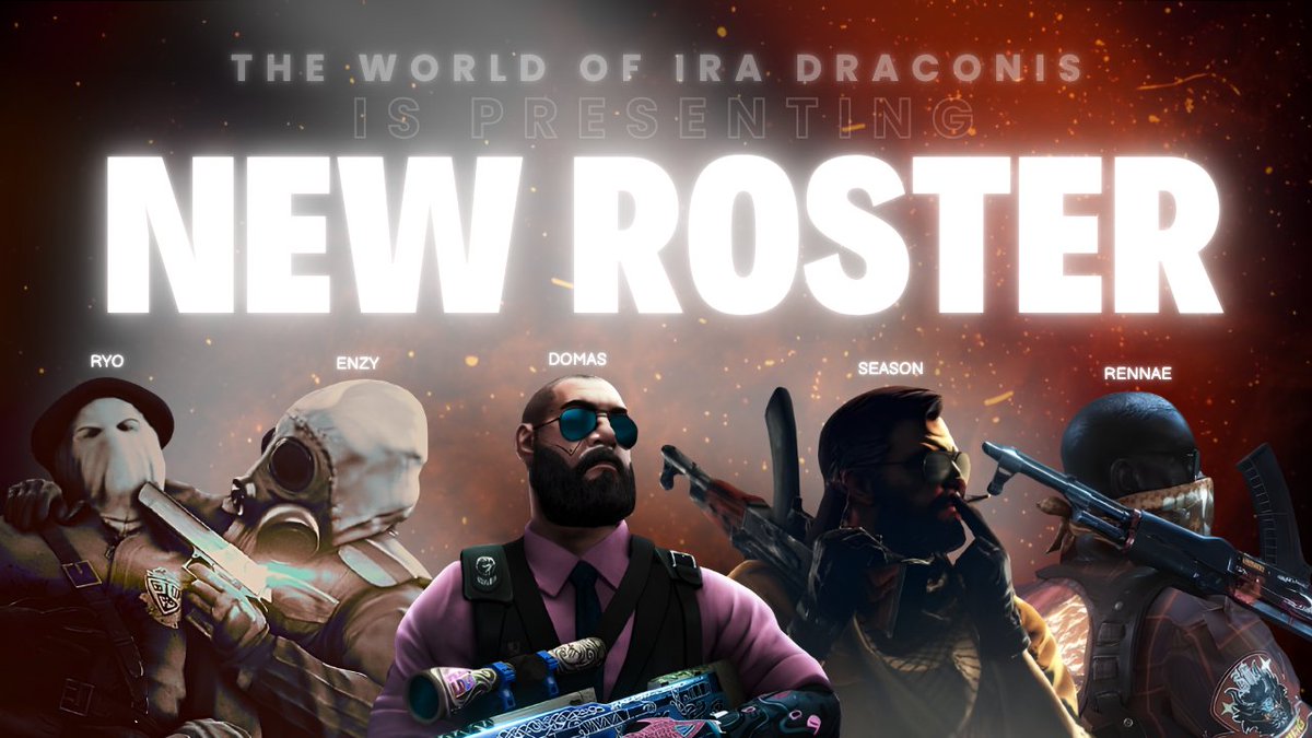 IraDraconisEU's tweet image. New chapter. New grind. Same hunger. 🎯

We’re locking in our new CS2 roster and we’re here to make noise. 

Lineup:
@Domas_hs 
@rennae_cs 
@DaimonasA42827 
@Dziugazas1 
@SeasonCS2 

Built different. Ready to prove it.
#CS2 #NewRoster #Esports #RoadToTheTop