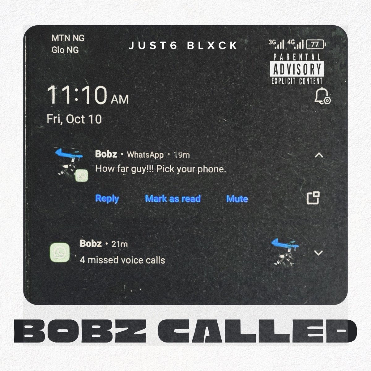 "Bobz Called" is a 7-minute introduction to Just6 Blxck - The Rapping Mechanic. When producer Bobz sent a beat pack and called REPEATEDLY, HE finally answered. The result is four tracks that showcase complete artistic range: technical wordplay, emotional vulnerability,