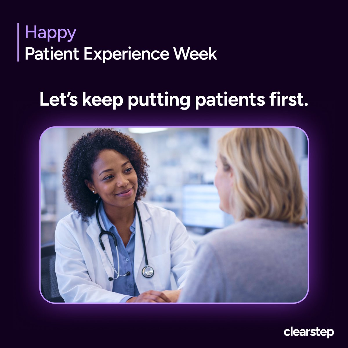 clearstephealth's tweet image. Better patient experiences don’t happen by accident.

They’re designed through smarter access, clearer pathways, and decisions that put patients first. We’re focused on navigation to outcomes.

#PatientExperienceWeek #DigitalHealth #PatientCenteredCare #HealthcareInnovation