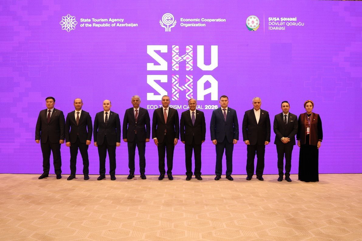 asadmk17's tweet photo. We had the 7th ECO #Ministerial Meeting on #Tourism in Shusha, #Azerbaijan today. Together we reaffirmed our commitment to advance #sustainabletourism, regional connectivity & shared prosperity by adopting concrete tourism plans and initiatives. @AzerbaijanSTA https://t.co/Sp71OmkTyC