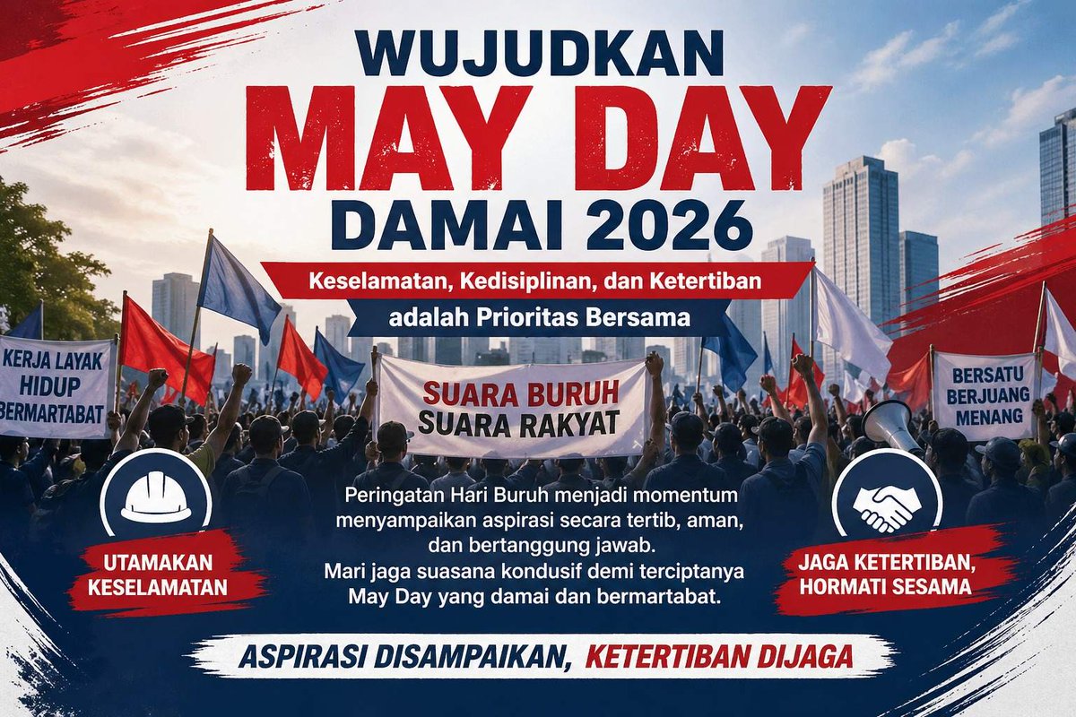 dewintan98's tweet photo. Hari Buruh adalah momen untuk merayakan pencapaian pekerja dan memperkuat persatuan. Mari jaga semangat positif dan bersama-sama membangun bangsa yang lebih baik! https://t.co/CIJ4ISFfyc