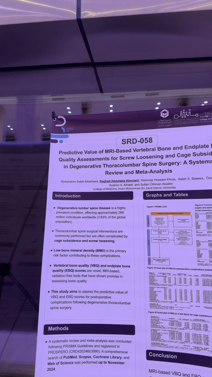 RaghadAM9's tweet photo. Honored to have led the Presentation Hall Committee alongside the amazing team of the #8thSRD_IMSIU 🤩🤍

While also presenting research poster among many inspiring researches making it a rewarding experience. A huge thank you to everyone who made this event such a success 👏🏻 https://t.co/4d0D4vsJtJ