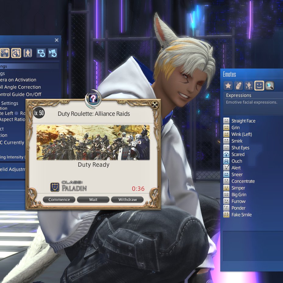when you decided to get in /gpose while queuing roulette...