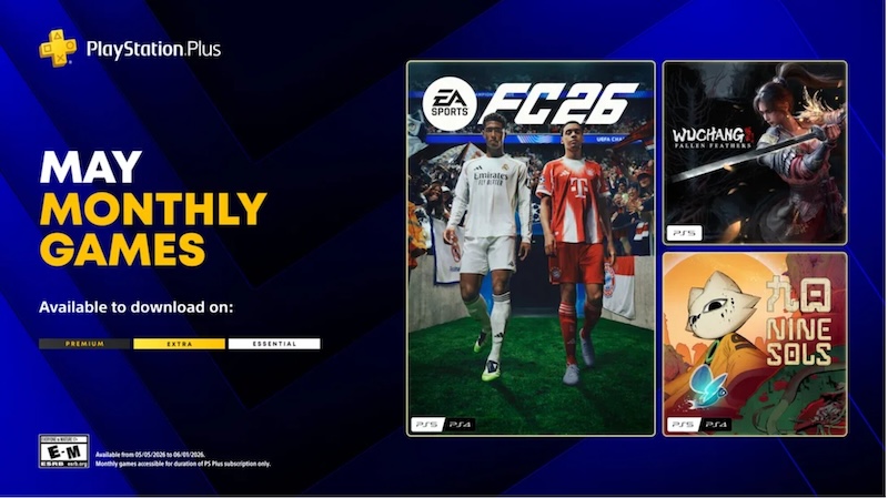 PSUdotcom's tweet image. PS Plus Essential May 2026 Free PS5, PS4 Games Announced
psu.com/news/ps-plus-e…
#PSPlusEssential #PS5 #PS4 #Sony #News