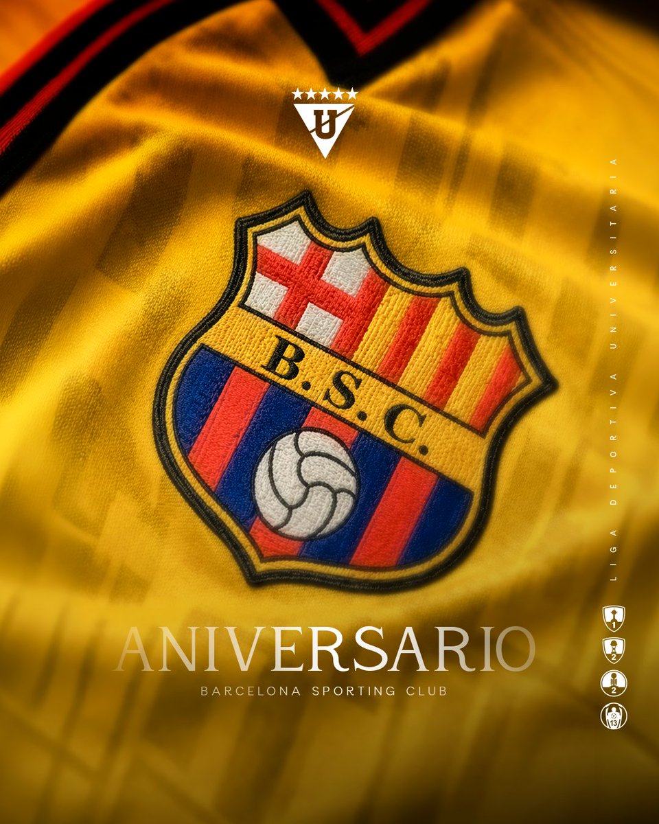 Queremos desearle un feliz aniversario al <a href="/BarcelonaSC/">BARCELONA S.C.</a> 🤗 ¡Felices 101 años!