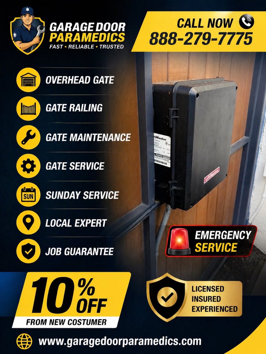 DoorParamedics's tweet image. Call now 888-279-7775
garagedoorparamedics.com
share.google/dRKQ8b4W2dEO6n…
m.yelp.com/biz/garage-doo…
#liftmaster
#Chamberlain
#genie
#allomatic
#eagle
#ramset
#gaterepair
#gateemergency
#gateservice
