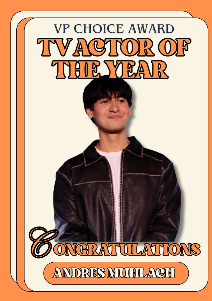 Andres_India_'s tweet photo. CONGRATULATIONS Andres Muhlach 🎉🏆
TV Actor of the Year ✨
Keifer will always be special, and you brought him to life so perfectly 🧡 We are beyond proud of you.🥺 https://t.co/Rk9mCcylQq