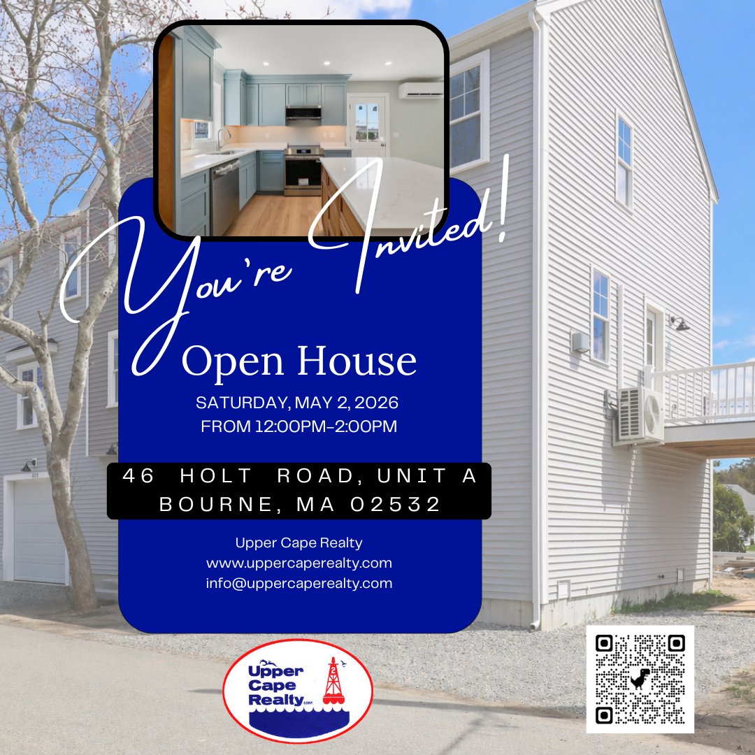 UpperCapeRealty's tweet photo. ✨ Don’t miss this Open House!

📅 Saturday, May 2 | 12–2 PM
📍 46 Holt Road, Unit A | Bourne, MA
For details:
📞 508-759-2121
📧 info@uppercaperealty.com https://t.co/obqRAZS7C3