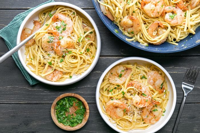 TheNibble's tweet image. What's for #dinner? It’s National Shrimp Scampi Day, and #shrimp is America’s favorite seafood. The #recipe: t.ly/xSWSc, is shrimp and linguine in garlic butter. Yum!