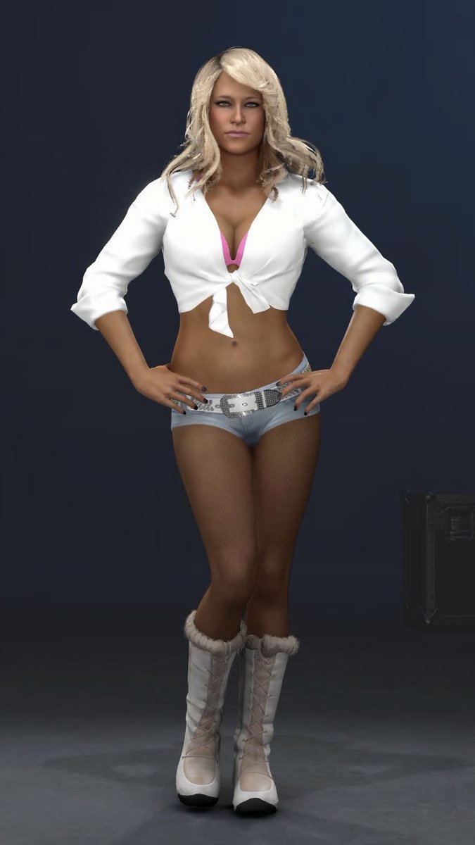 Blissfully_Mo's tweet photo. Wanted something casual for Kelly in my universe so whipped this up, my inspo was when she attacked Beth that one time 😂

@TheBarbieBlank @WWEgames 

#KellyKelly #wwegames #wwe2k #wwe2k26 #2KFashionista https://t.co/1n6Hdbmojj