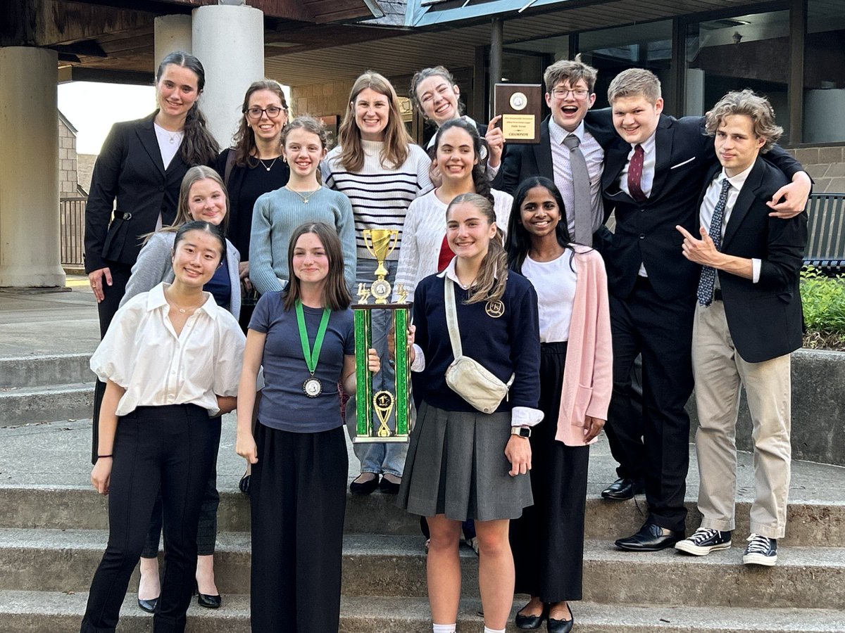 The HLS debate team came home with the first place trophy from the Wilson Wyatt championship debate tournament this past Saturday.  Congratulations!