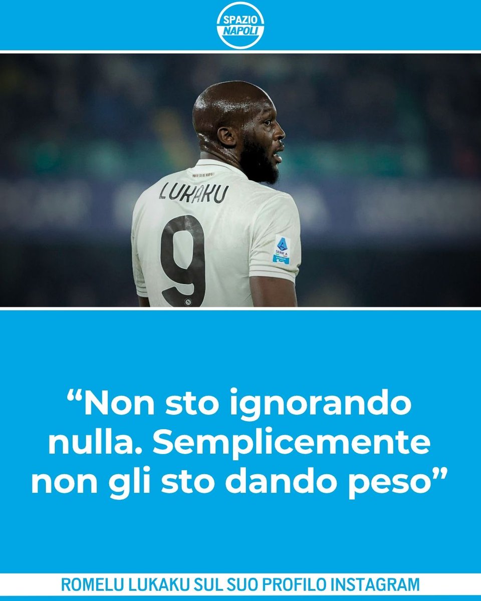 Spazio_Napoli's tweet image. Due repost pubblicate nelle sue storie che lasciano poco spazio all'interpretazione: Romelu Lukaku ha usato il suo profilo Instagram per esprimere il suo stato d'animo attuale 🙄

#SSCNapoli #Lukaku