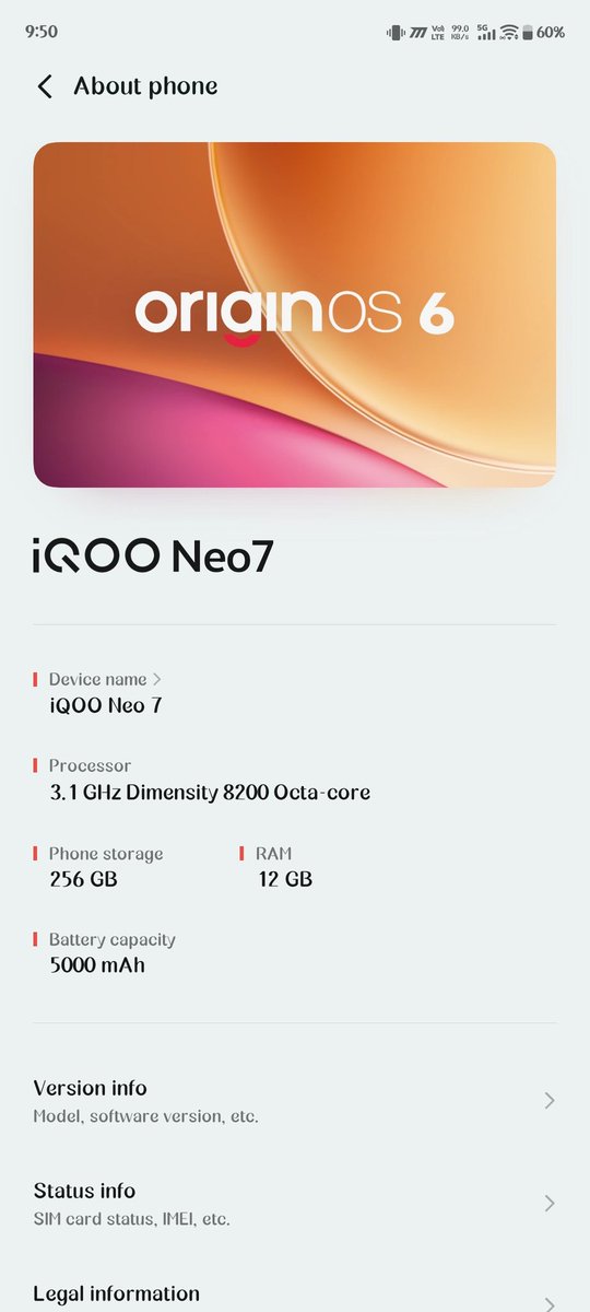 singh_kish42510's tweet photo. Finally got the new OriginOS on my iQOO Neo 7 ! 🚀 The UI feels incredibly smooth and the new features are a total game-changer. Big thanks to the @iqooInd and teams for the hard work! ⚡️🙌
Guys check out in grail update..
#iQOO #OriginOS #iQOONeo #TechUpdate https://t.co/M9QTalk0Jy