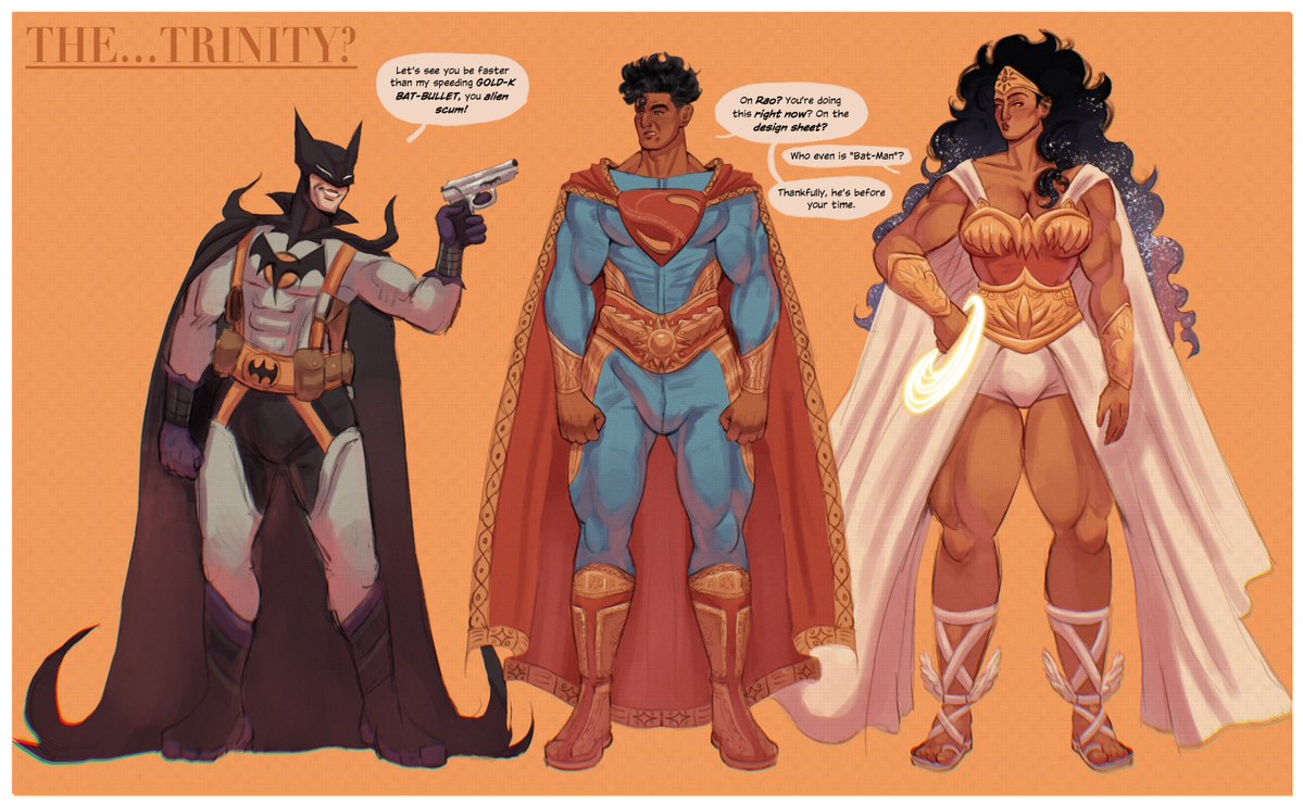 FitMarshmellow's tweet image. my miracleverse trinity...? designs

#WonderWoman #Superman #Batman #dc
