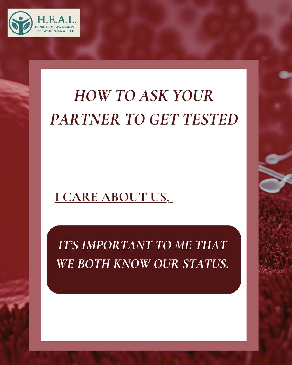 Initiative79122's tweet image. The right person won’t be offended…
they’ll understand it comes from care

#sexualhealthawareness #tested