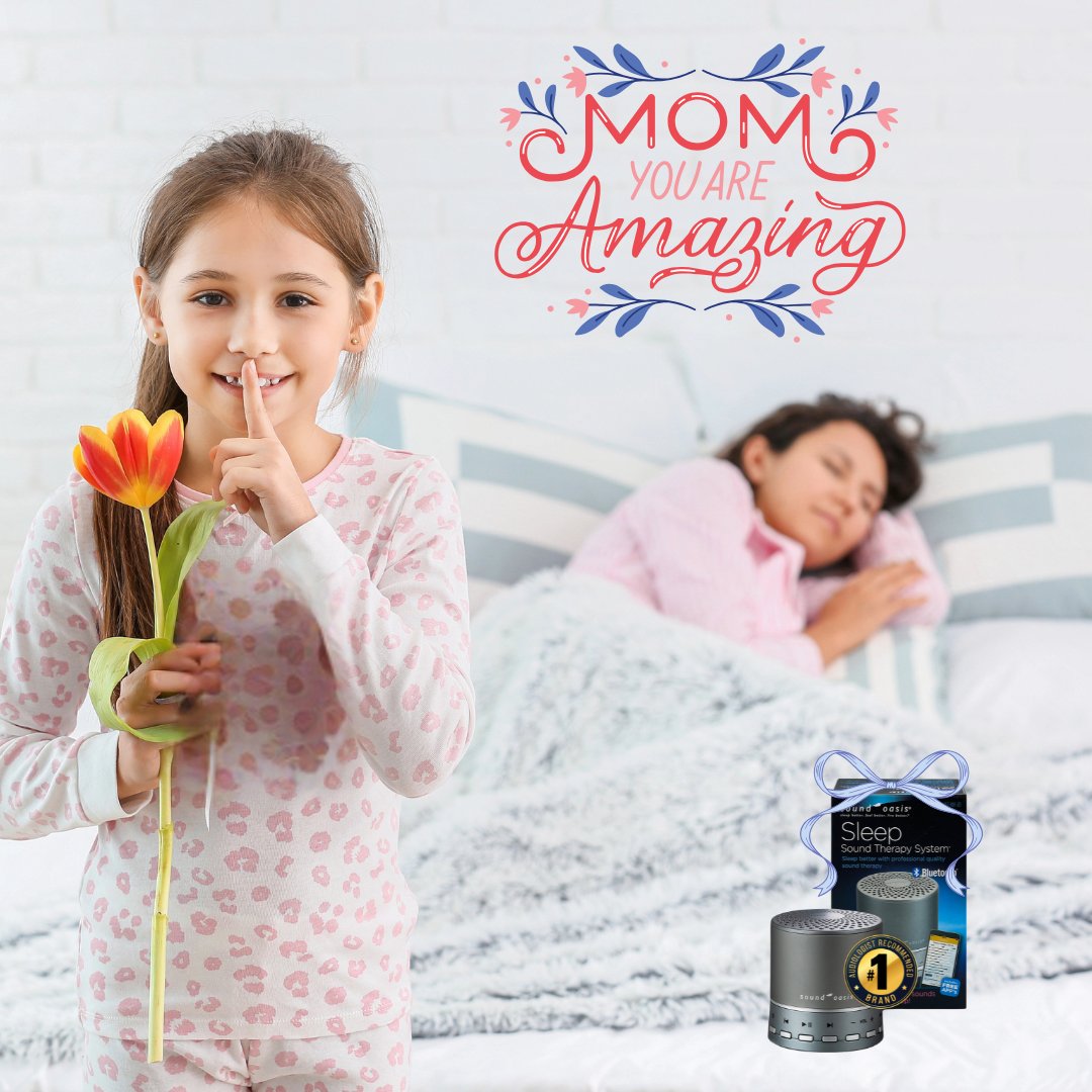 Sound_Oasis's tweet photo. Mother’s Day is right around the corner, this year show Mom how much she means to you with a gift that keeps on giving — Better Sleep! Shop our Mother's Day Sale Now! 💝

We know mom's need their sleep! https://t.co/Ha28I66iWA

#MothersDayGift #SleepBetter #SoundOasis  #MomGift https://t.co/bZwJ3m7gIT