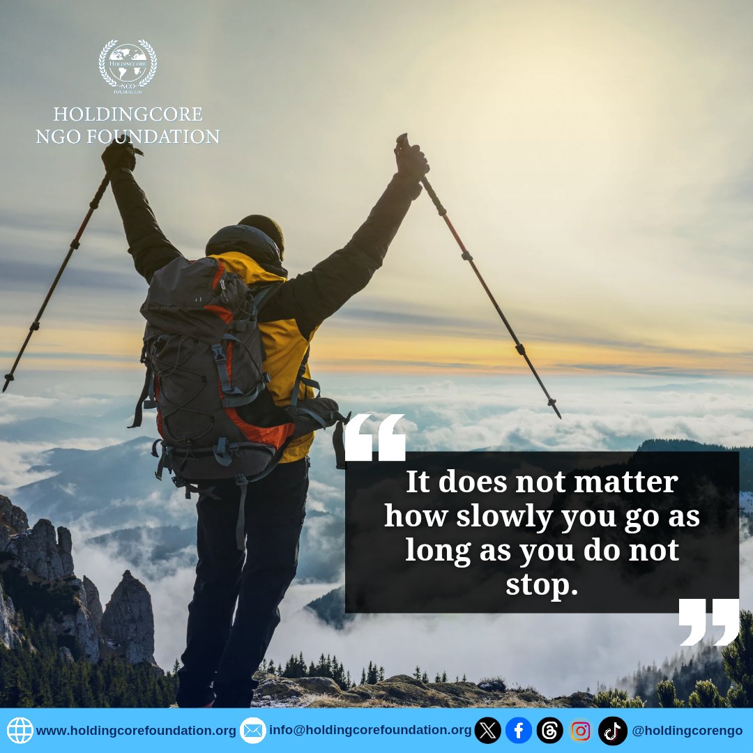 Holdingcorengo's tweet image. Commit to taking just one small step toward your goal today, no matter how minor it feels.

#Persistence #Consistency #KeepMoving #GrowthMindset #HoldingcoreEMPFoundation