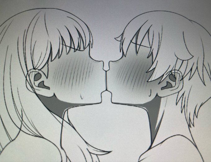 まぁ今日もね
キス絵を描いて1日を終えたわけですけども 