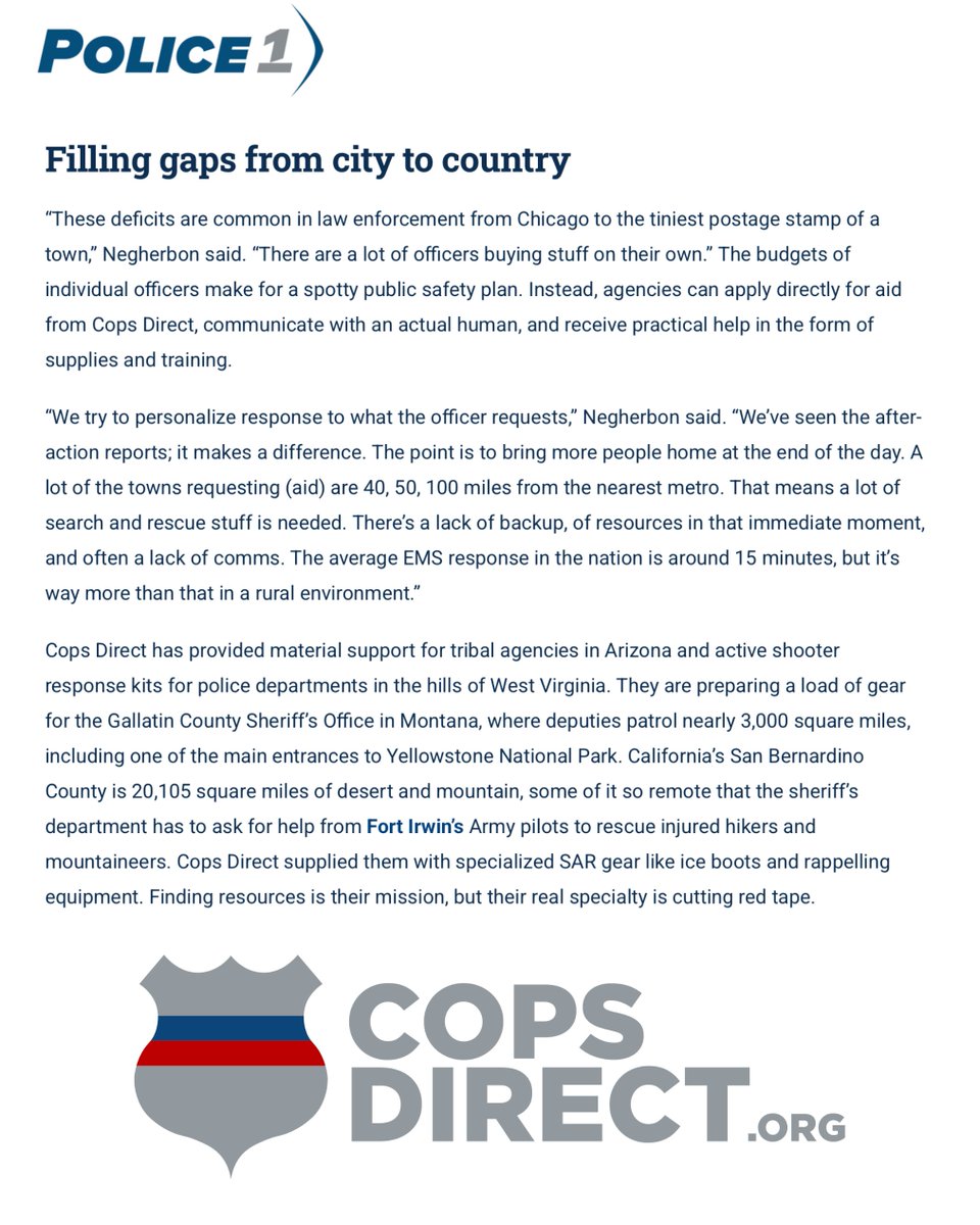 CopsDirect's tweet photo. One request became a movement.
Officers are trained—but often lack the gear to save lives, so they buy it themselves. That’s a gap.
Cops Direct cuts red tape and delivers critical gear fast—nationwide.
Support the mission → https://t.co/DnwWIdmB1K
#CopsDirect https://t.co/Up5ry2nKMK
