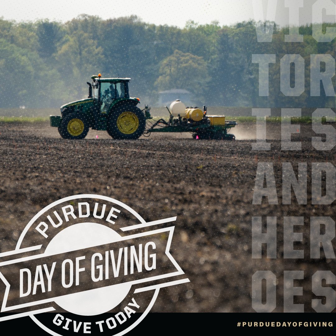 PurdueAgronomy's tweet photo. You can make victories possible for Purdue! Give back today for #PurdueDayOfGiving.
https://t.co/Q3ZmrKeOCD https://t.co/cWmBtqjqJF