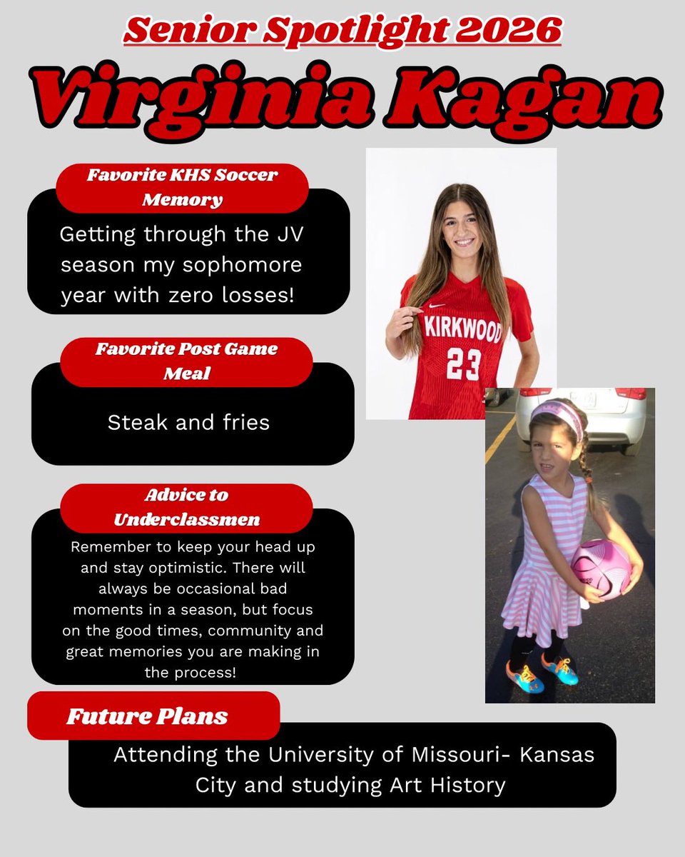 KirkwoodSoccer's tweet image. Senior Spotlights today - Ada, Sloane, &amp;amp; Virginia!!!

Join us at 4 pm today on the upper field as we take on Ursuline. Tomorrow is senior night!