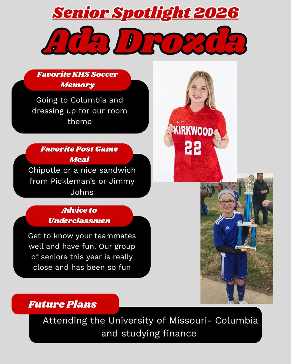 KirkwoodSoccer's tweet image. Senior Spotlights today - Ada, Sloane, &amp;amp; Virginia!!!

Join us at 4 pm today on the upper field as we take on Ursuline. Tomorrow is senior night!